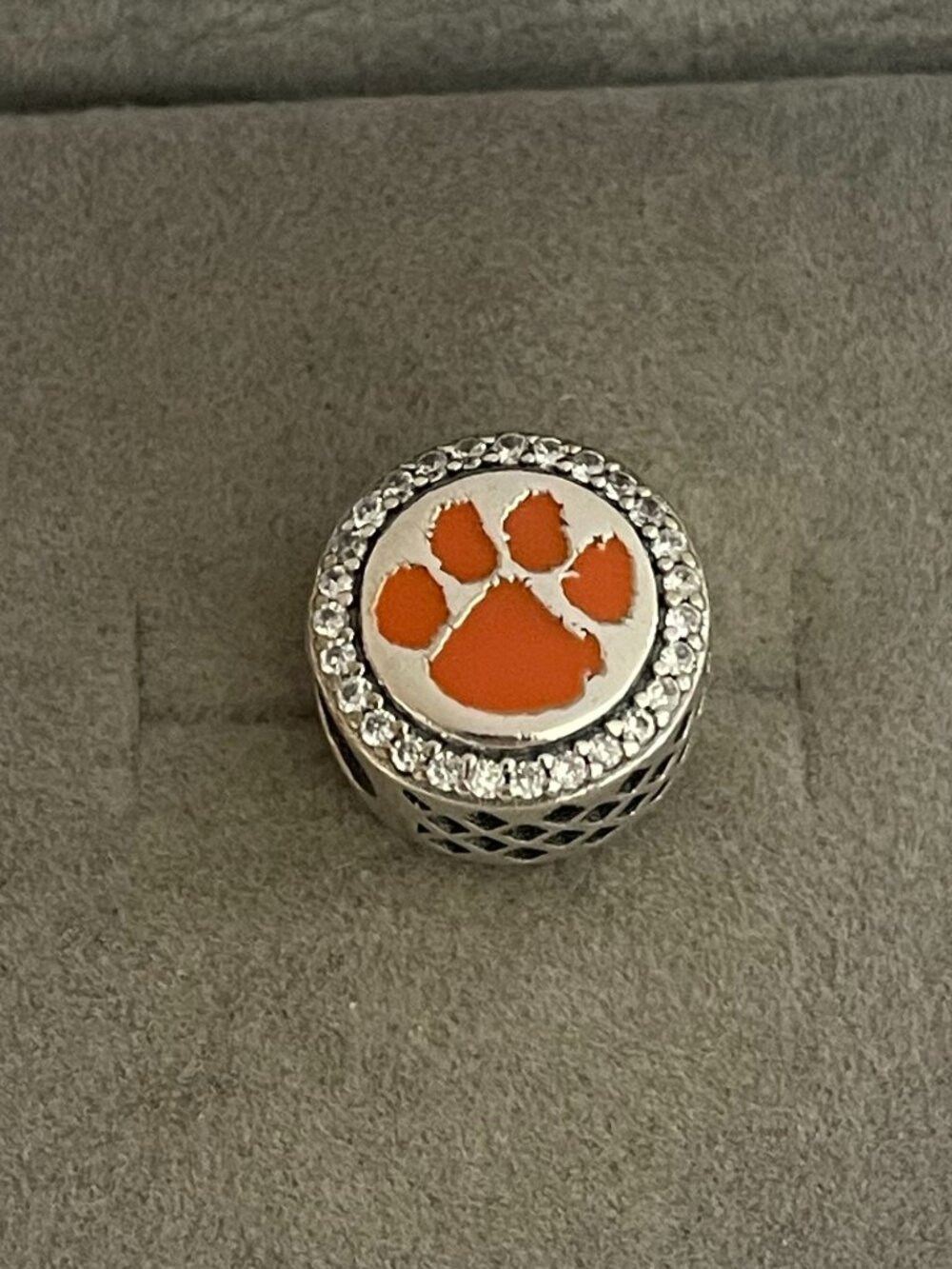 Pandora Orange Bear Paw Charm